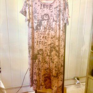 Magnolia Pearl Unicat Boyfriend Tee Dress OS WOT